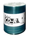 CDS Valueline White Inkjet Hub Printable CDR Media