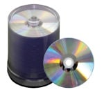 JVC Taiyo Yuden 52X CD-R, Silver Thermal Lacquer, Hub Printable, 600 Count Box