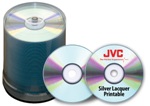 JVC Taiyo Yuden Silver Thermal Lacquer CD-R, 100 per Box