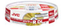 JVC Premium Grade DVD-R Dual Layer, 8X, Gold Lacquer, 10-Disc Spindles, Branded, QTY 240