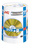 JVC Premium Grade DVD+R, 16X, Gold Lacquer, 100-Disc Spindles, Branded, QTY 600