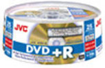 JVC Premium Grade DVD+R, 16X, Gold Lacquer, 25-Disc Spindles, Branded, QTY 300