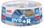 JVC Archival Grade DVD+R, 16X, Gold Lacquer, 25-Disc Spindles, Branded, QTY 300