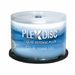 PlexDisc Water Resistant Inkjet CD-R, 600 per Box