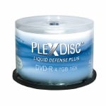PlexDisc Water Resistant Inkjet DVD-R, 600 per Box
