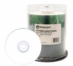 Microboards White Inkjet Printable CD-R, 52X, Clear Hub, 600 Count Box