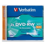 Verbatim 2X DVD-RW, Jewel Case, 50 per Box