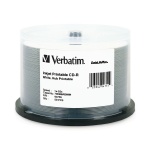 Verbatim DataLifePlus White Inkjet Hub Printable 52X CD-R, 200 per Box