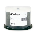 Verbatim 8X White Thermal DVD+R, Hub Printable, 200 per Box