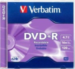 Verbatim 16X DVD+R, Jewel Case, 50 per Box