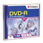 Verbatim 16X DVD-R, Jewel Case, 50 per Box