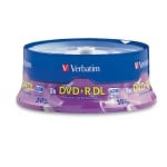 Verbatim 8X DVD+R Dual Layer, 30-Disc Spindle, 120 per Box