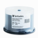 Verbatim AquaAce White Inkjet 16X DVD-R, 200 per Box
